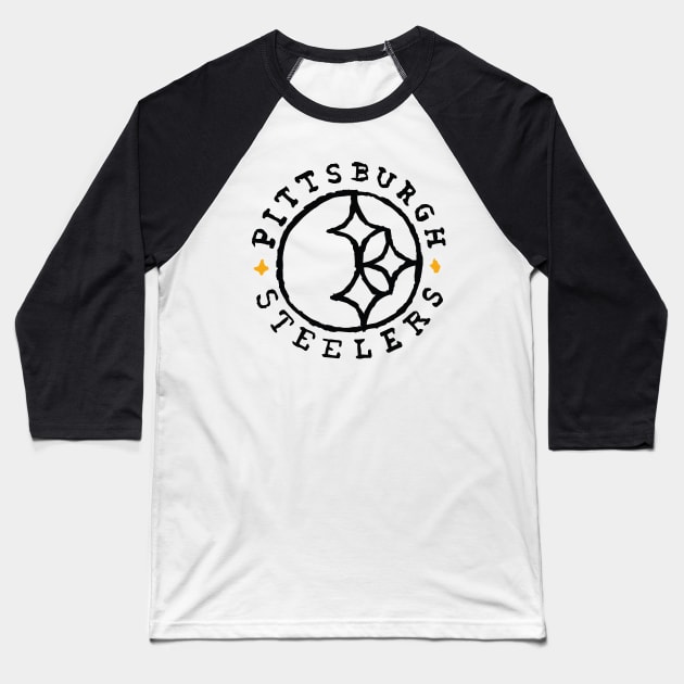 Pittsburgh Steeleeeers 08 Baseball T-Shirt by Very Simple Graph